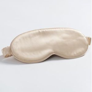 CloudDwelling 100% Pure Mulberry Silk Eye Slaapmasker voor Vrouwen en Mannen Pack van 1 (Champagne)