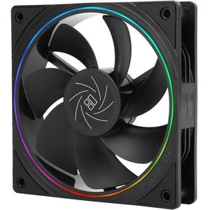 Thermalright TL-S12R CPU-ventilator 120 mm omgekeerde ventilator ventilator wordt geleverd met ARGB verlichting, CPU-koeler met 1500 tpm snelheid, zwart PC PWM stille computerventilator