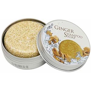 Yeeda Ginger Shampoo Bar, 2 stuks Ginger Hair Regrowth Shampoo Bar, Organic Ginger Shampoo Bar, gember haargroei-shampoo-reep, gember anti-haarverlies zeep