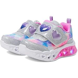 Skechers Baby Girl's Sport Lighted- Flutter Heart Lights 302692N (Toddler) Silver/Multi 5 Toddler M