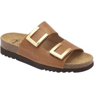 Scholl - Monterey Slippers - Cognac - Vintage Leer - Glad Leer