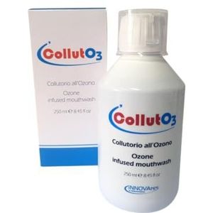 INNOVARES CollutO3 Mondwater Zonder Alcohol Mondhygiëne Mondwater Ontstoken Tandvlees Zonder Fluoride Tandverzorging Sesamzaadolie Ozon 250 ml