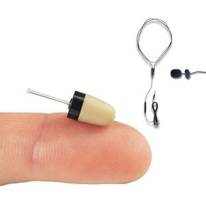 PingaOculto Spy Oortelefoon Spion Draadloze Oortjes Verborgen Mini Onzichtbaar Mobiele Telefoon Microfoon - Oordopjes Draadloos Invisible Oortjes Hidden (Spy Oortelefoon Vip Pro SuperMini + Microfoon)