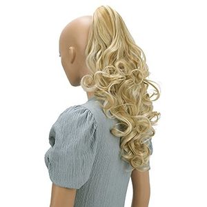 CAISHA 50cm Haarstukje Vlecht Paardenstaart Haarextensies Volumineus Golvend Blond Mix H32a