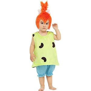 Funidelia | Pebbles kostuum' s - The Flintstones OFFICIËLE voor baby ▶ The Flintstones, Tekenfilms, Holbewoner - Kostuum voor Kinderen, Accessoire verkleedkleding en rekwisieten voor Halloween, carnaval & feesten - Maat 12-24 maanden - Groen