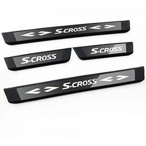 Auto Instaplijsten - RVS - Voor Suzuki Sx4 S-Cross 2014-2019 - 4 Stuks - Antislip
