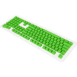 106 Toetsen PBT Keycaps, 2 Kleur Spuitgieten OEM Hoogte Lichttransmissie Custom Keycaps, voor 61 87 104 Mechanisch Toetsenbord (kaas groen)