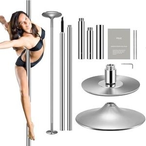 Striptease Paal 45mm Draaibare Danspaal Met Montageplaat - Draagbare Afneembare Striptease Fitnesspaal Danspaal Kit For Health Club Party Bar