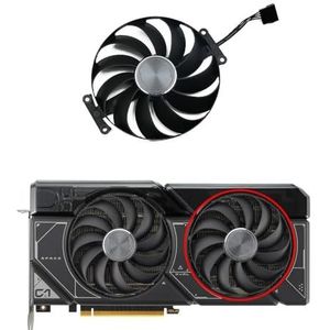 T129215BU 6PIN RTX4070 SUPER voor ASUS voor GeForce RTX 4070 12GB voor DUAL OC grafische kaart koelventilator(B-Fan)