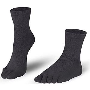 KNITIDO Essentials Midi, klassieke teensokken van zacht katoen, Houtskool (815), 35-38