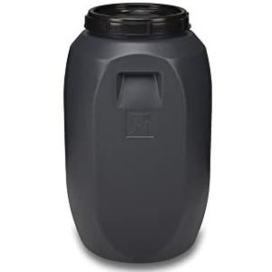 HELGUEFER Jerrycan 60 l met schroefsluiting, robuuste PEHD-kunststof jerrycan, geschikt voor levensmiddelen en ADR gebruik, optimaal waterreservoir, eenvoudig te bedienen, luchtdichte sluiting