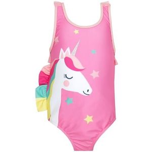 Harry Bear Meisjes Badpak | Eenhoorn Zwemkostuum Voor Meisjes | Meisjes Zwemkleding | Roze 92