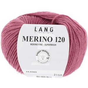 Lang Yarns Merino 120 - framboise mélange 365