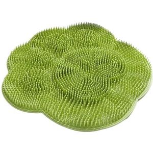 douchen, voeten wassen Siliconen voetscrubbermat met zuignappen for exfoliatie, veelkleurig, 28-30 cm(Green,30cm)