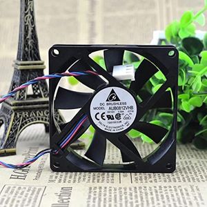 AUB0812VHB 8015 12V 0.3A 3-wire speed measurement chassis ultra-thin cooling fan