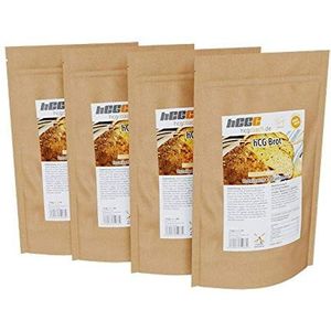 4-pack: hCG-Low Carb broodbakmengsel eerste brood geschikt voor HCG strenge fase (WHITE)