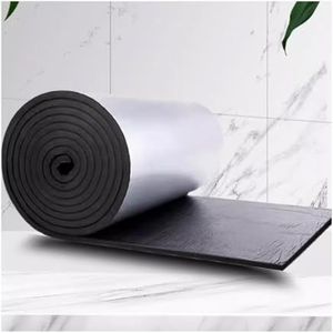 Thermische akoestiek geluidswanden,folie warmte reflecterende stralingsbarrière,thermische geluidsisolerende katoenen laag, zelfklevende aluminiumfolie-isolatie.(1*8m/3.2*26ft,5MM(THK))