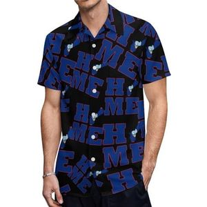 Home Guam vlag kaart heren shirts met korte mouwen casual button down shirts zomer tops met zak