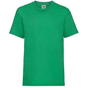 Fruit of the Loom T-shirt voor jongens, Kelly Groen, 12-13 Jaren