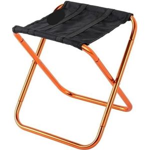 Opvouwbare campingkruk 1 st outdoor aluminiumlegering draagbare opvouwbare picknick camping kruk opslag visstoel ultralicht meubilair (kleur: oranje)