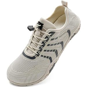 Strand Zwemschoenen Water Schoenen Mens Womens Sneldrogende Zomer Aqua Schoenen Unisex Blotevoetenzwemmen Schoenen, Lijn Beige, 40 EU