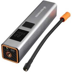 PROFI-PARTNER Accu Luchtpomp 150 PSI, Elektrische Mini Compressor voor Auto, Motor & Fiets, Draagbare Bandenpomp met Digitaal Manometer en USB-C