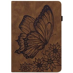 Tablet PC-hoes PU Lederen Hoes Flip Portemonnee Beschermhoes Vlinder Reliëf Beschermhoes Kaartsleuf Tablet Pc Hoes Geschikt Compatibel Met Lenovo Tab P12/voor Lenovo Tab Pad Pro 12,7 Inch Bescherming(