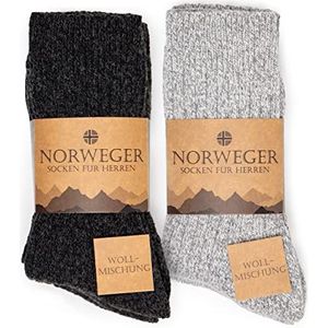 Occulto - Finn - Thermosokken - Grijs mix - Pak van 6