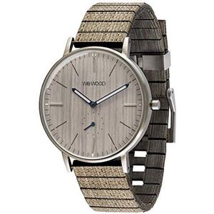 WEWOOD Heren analoog kwarts smartwatch polshorloge met houten armband WW63001