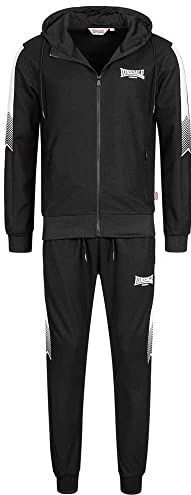 Lonsdale - Trainingsanzug - Zwart - Polyester - Kapuzenjacke en Hose