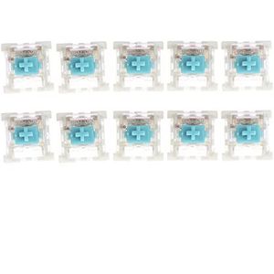 10 stuks/partij 3 Pin Outemu Mx mechanische toetsenbordschakelaar, zwart, blauw, bruin, mechanische toetsenbordschakelaar, golfschakelaar (groen)