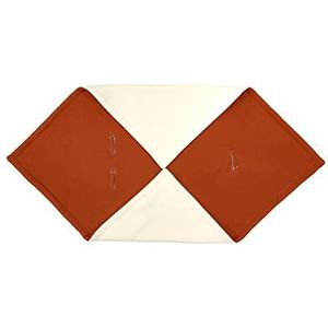 KraftKids Deken voor babyzitje in dubbele crêpe rood herfstrood, 100 x 100 cm grote babydeken, pluizig warme fleece deken