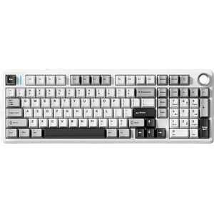 QPSJXN F99 PRO 98 RGB Mechanisch Toetsenbord Triless Wireless en bedraad Bluetooth 5.0 2.4g Cadeau Gepersonaliseerd Toetsenbord voor Mannen (Pro Whale Sea Axis)