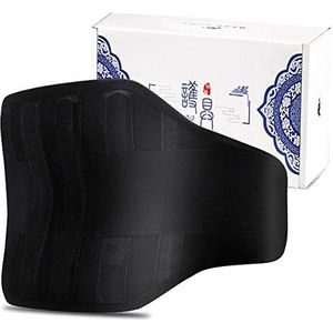 OIFAODAO, Verstelbare lumbale onderrugsteun en riembrace met magnetische zelfverwarmende steen, preventie van rugpijnverlichting ，Rugsteun(XL)