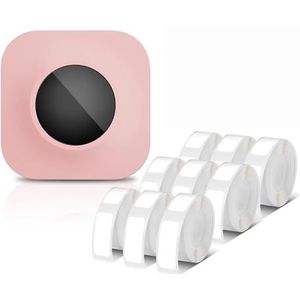 Labelmaker Machine Q30S Label Maker Machine Mini Pocket Bluetooth Thermische Labelprinter DIY Datum Sticker Verschillende Labelpapier(Pink F)