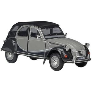 Gegoten lichtmetalen automodel Voor Citroen 2CV 6 voor Charleston 1:24 Legering Model Auto Diecast Metaal Klassieke Voertuigen Model Simulatie Collectie Speelgoed Gift (Color : Red)