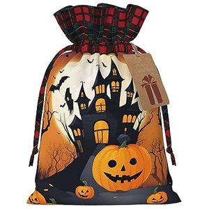 Happy-Halloween-Vector 1 ""Vakantie Thema Gift Bags - Stijlvol, Uniek En Gepersonaliseerd"" Herbruikbare Trekkoord Gift Zakken