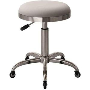 JAVPTAV Zadelstoel, in hoogte verstelbare rollende zadelkruk, draaibare rollende ergonomische stoel, zwaar belastbaar, voor schoonheidssalon, massage, tandartspraktijk, thuiskantoor (kleur 2)
