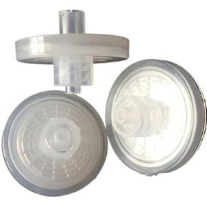 Naaldfilter Lab PTFE-Luer Gasopvangfilter 28 mm met microporeus membraan 0,22/0,45/1/3 µm, 1/2/5/10 stuks (3,0 um 5 stuks)