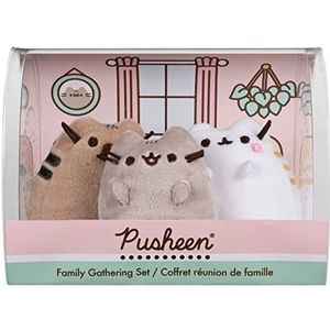 GUND Pusheen Family Gathering Collector Set of 3 Plush Stuffed Animal Cats