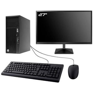 PC HP Workstation Z230 Tower Display 27 inch Intel I7-4770 RAM 16 GB SDD 240 GB W11 WiFi (gereviseerd)