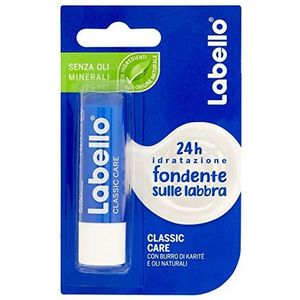 Labello Classic Care formule zonder minerale oliën en parabenen, 24 uur vocht