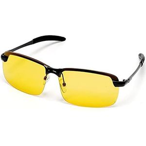 VJK Night Driving Bril - Anti-Glare, TAC gepolariseerd, HD Nachtzicht, Clarity Lenzen, Veiligheidsbril voor Mannen Vrouwen Rijden op regenachtige dag