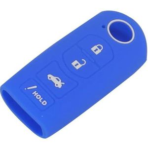 Afstandsbediening Autosleutel Siliconen Hoes Case voor Mazda CX-7 CX-5 2 3 5 6 8-darkblue