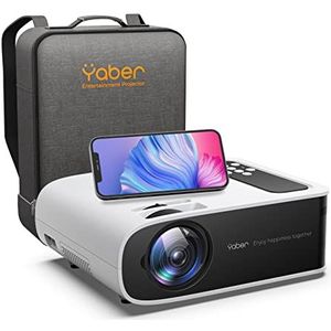 YABER YABER 450ANSI Beamer, wifi 6 Bluetooth-beamer, Full HD 1080p, thuisbioscoopprojector met 4P trapezoïdal correctie, 4K ondersteund en 50 zoom projector, compatibel met TV Stick, smartphone,