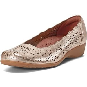 Cobb Hill Rory ballerina's voor dames, Goudkleurig leer, 38 EU Smal
