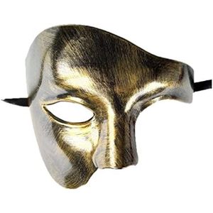 Heren Halfmasker Half Masker Halloween Mardi Gras Feest Carnaval