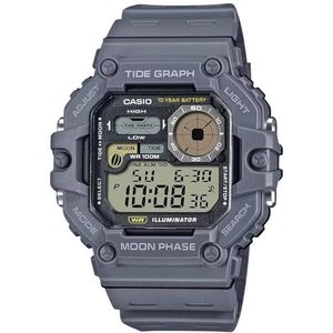 CASIO Sports - WS-1700H-8A polshorloge armbandkleur: grijs muis wijzerplaat LCD zwart heren