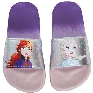 Disney Frozen 2 Meisjes Sliders Elsa Anna Gradient Rainbow Kids Zomer Sandalen Lichtgewicht Waterdichte Strand Zwembad Schoenen