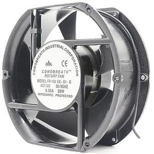 FP-108EX-S1-B Commonwealth Fan AC 110V 0.5A 38W Axiale Kabinetventilator